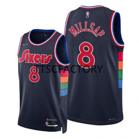 Maillot Basket Homme Philadelphia 76ers Paul Millsap 8 Nike 2021-2022 City Editon Swingman
